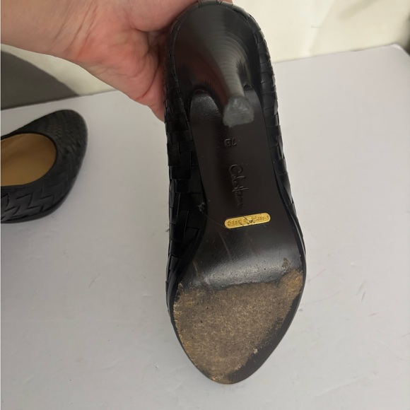 Cole Haan black woven heels - Picture 10 of 15